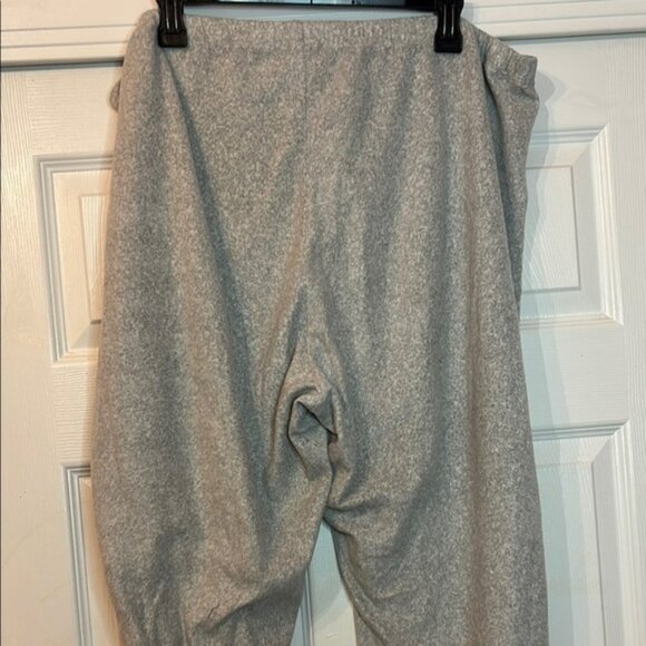 Cozy Gray Fleece Pajama Lounge Pants - Picture 2 of 5